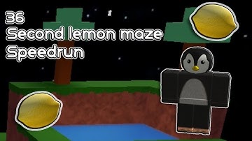 36 second lemon maze speedrun: Ability wars Roblox