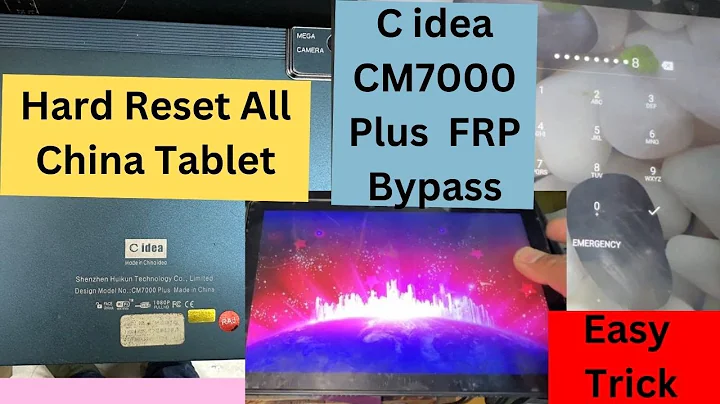 How to Hard Reset Cidea Tablet | Hard Reset /FRP Any Chinese Android Tablet | Umt Tool by CM700 plus