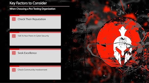 Key factors to consider when hiring a third-party penetration testing organization