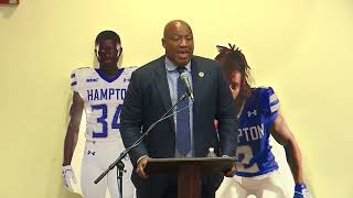 Hampton University Head Football Coach Press Conference: Robert Prunty