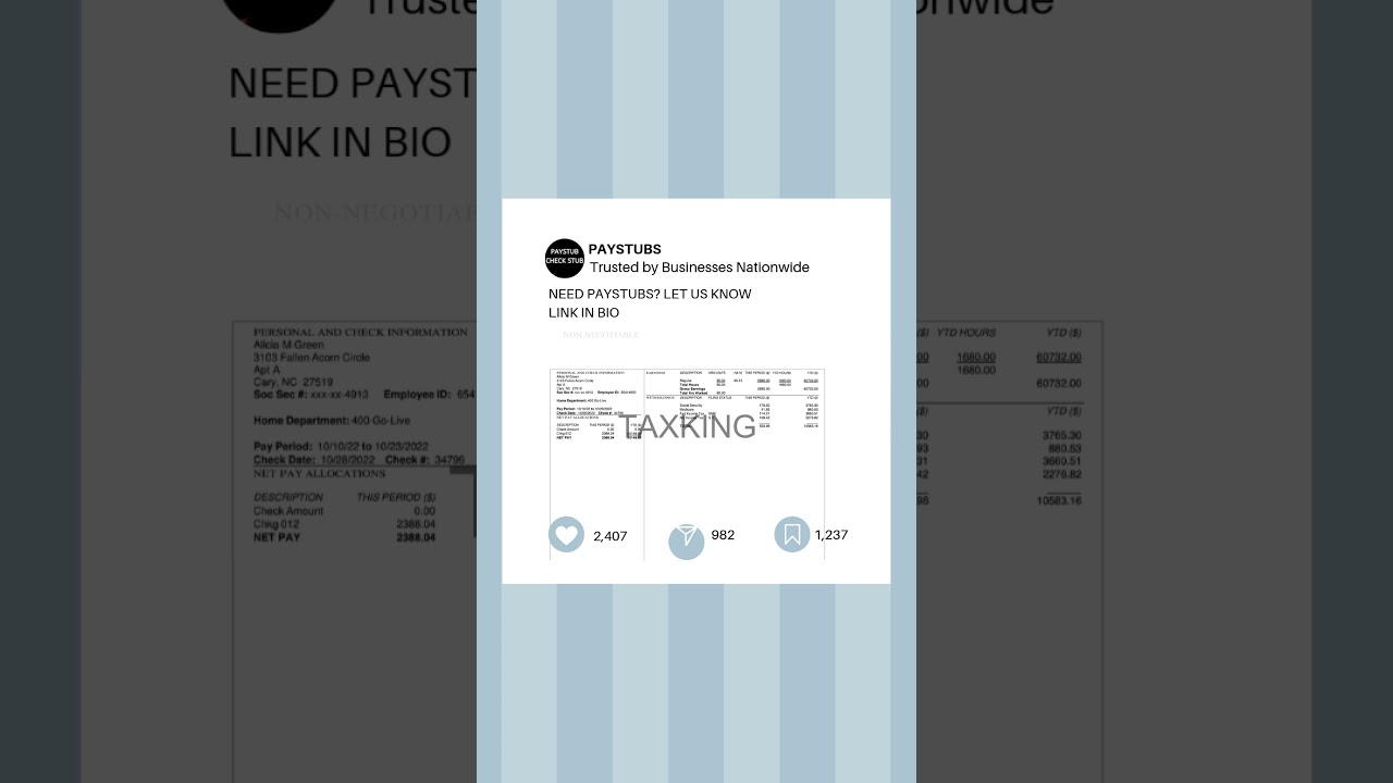 Need a paystub for proof of income, payroll, or taxes? Contact us  