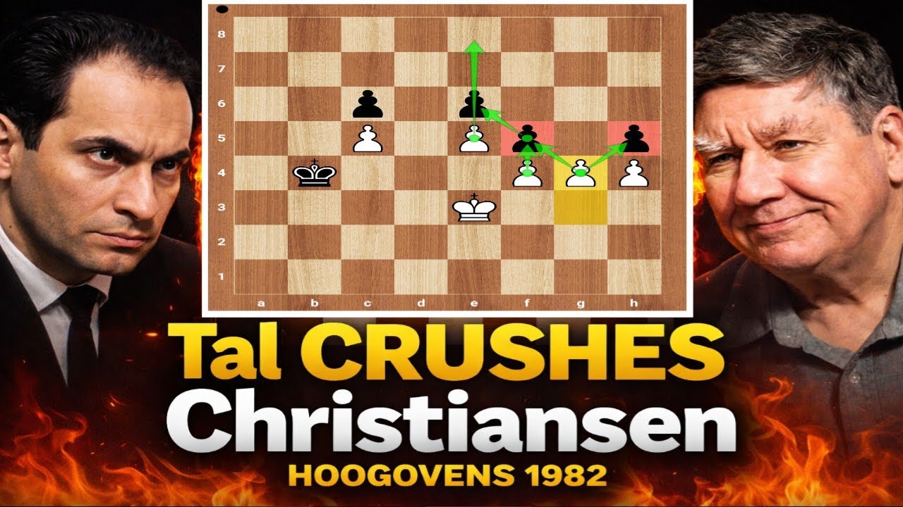 Tal Unleashes a Relentless Pawn Storm That Crushes Christiansen in Pure Endgame Fire
