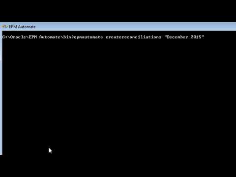 Using EPM Automate to Perform Administrative Tasks in Reconciliation Compliance