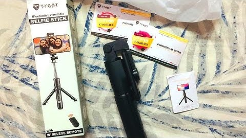 Tygot Bluetooth Extendable Selfie Sticks with Wireless Remote and Tripod Stand Unboxing & Review