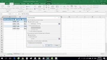 Hướng dẫn học viên - Tạo Pivot Table từ nhiều sheet dữ liệu