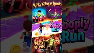 Kicko &amp; Super Speedo || Kooply Run || Rail Rush || Sabse Best Game Kaunsa Hai? 🏃‍♂️🔥 #shorts #gaming