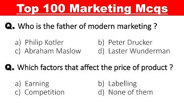Top 100 Marketing Management mcq questions and answers