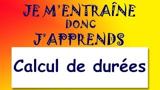 Calcul De Durees