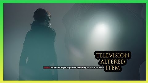 Television Altered Item - Control The Foundation DLC