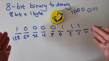8-bit binary to denary (decimal)