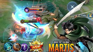 GLOBAL MARTIS PERFECT & AGGRESSIVE GAMEPLAY!!🔥 | BEST BUILD 2026
