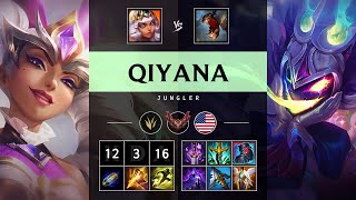 Qiyana Jungle vs Fiddlesticks - NA Grandmaster Patch 25.19
