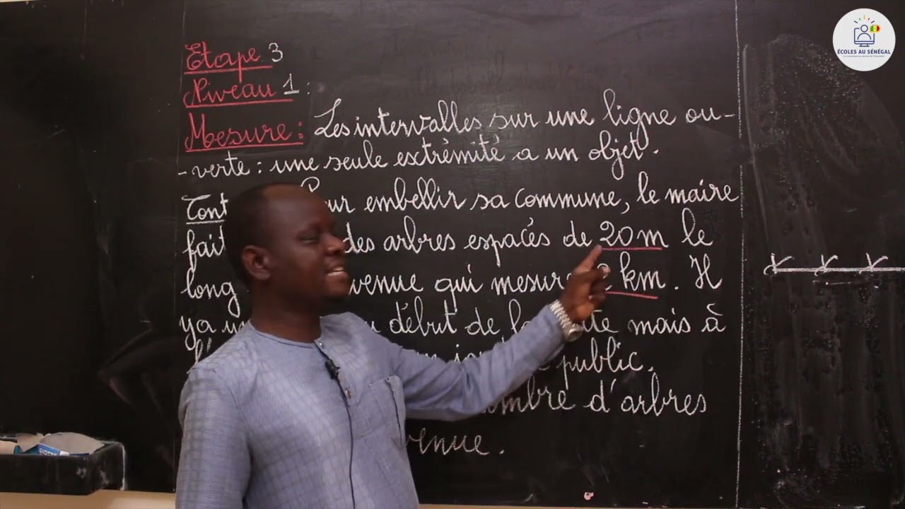 Cours - CM1: Mesures / Les intervalles sur une ligne ouverte: une seule extrémité à un objet/ Guissé