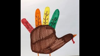 Hand Turkey Art
