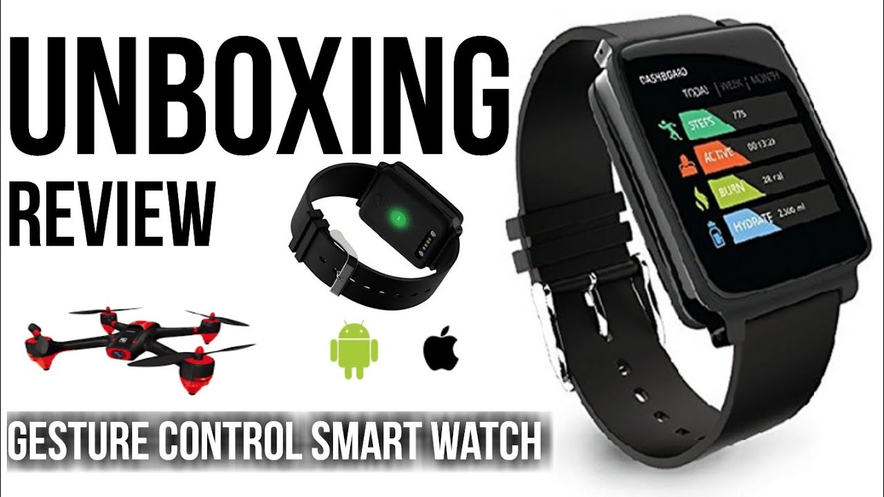 Unboxing & Review Hug Smart watch Gesture Control with Android & Apple Support by Tech N Social