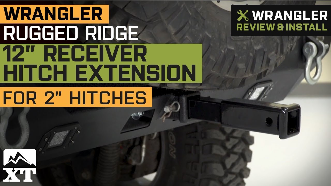 Rugged Ridge Jeep Wrangler 2-Inch Receiver Hitch Extension; 12-Inch   (Universal; Some Adaptation May Be Required) - Free Shipping