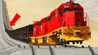 Trains Derailments 😱Railways Train Accidents Locomotive Collisions  Beamng Drive GORILLA Wrecking