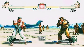 Ryu vs Mr Karate Dan (Hardest)  Ultra Street Fighter IV.