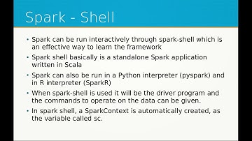 Lecture 2 - Apache Spark - Architecture and Spark Shell