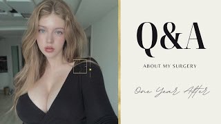 Q&A About my surgery | 1 year after  | Breast augmentation and liposuction in Korea