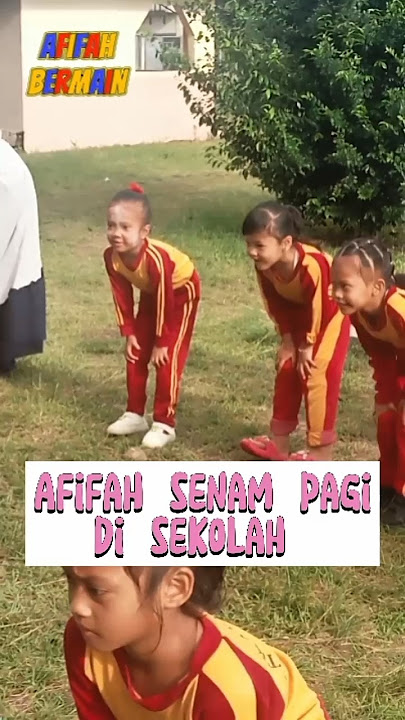 Afifah senam pagi di sekolah/senam sehat/senam ceria/olahraga senam. #senamsehat #senamkreasi