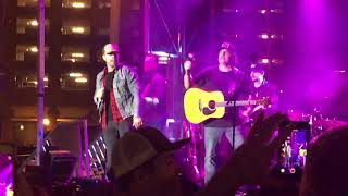 “Small Town Boy” Dustin Lynch and Rhett Akins at his Kiss My Country Bash 2019