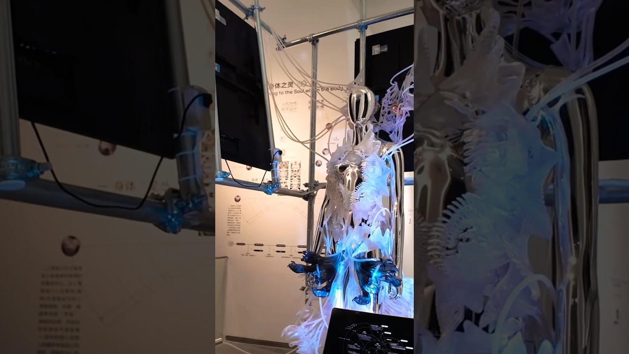 Experimental art full of science fiction, as if coming from a mysterious other world 