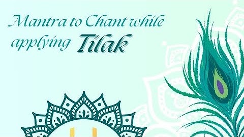 Learn to Apply 12 Tilak With Mantras |Vaishnava Tilak Hare Krishna ISKCON #chantingmantras  #tilak