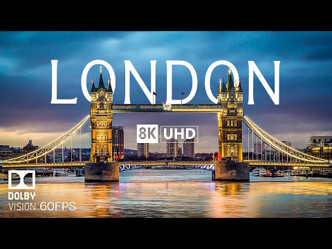 LONDON Video Ultra HD With Soft Piano Music