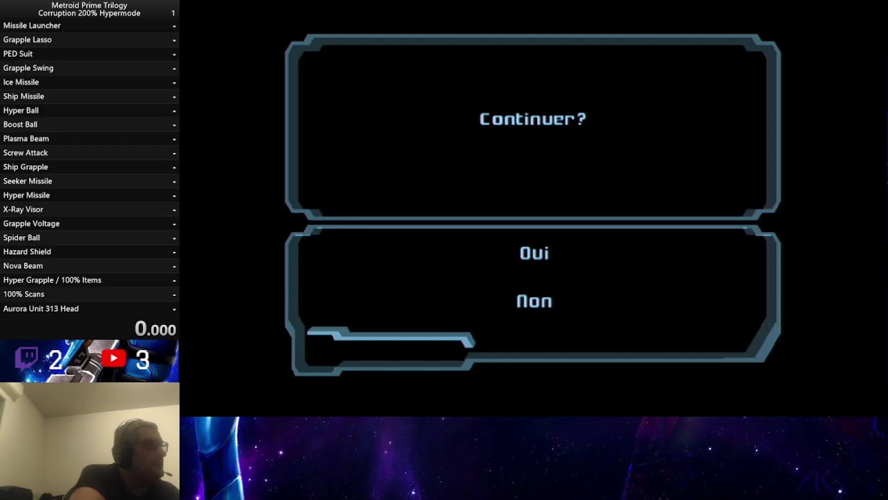 Metroid Prime Trilogy Corruption 200% Speedrun Hypermode (No Death) FAIL
