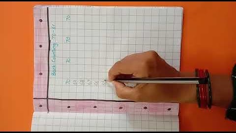 Back Counting 70 to 61