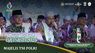 Download lagu SPESIAL PERFORM HADRAH TNI POLRI HARI SANTRI NASIONAL 2023 DI LAPANGAN MAKODAM V BRAWIJAYA
