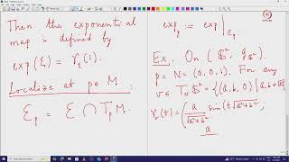 Lec 36 The Exponential Map