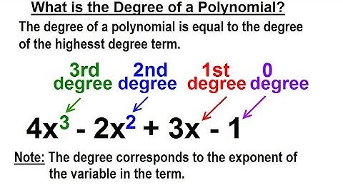 Algebra - Ch. 5: Polynomials (2 of 32) What is the Degree of a Polynomial?