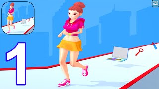 Perfect Makeover Run Challenge - Gameplay Walkthrough Part 1 - All Levels 1-4 (Android, iOS) screenshot 1