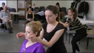 seated massage techniques demonstration