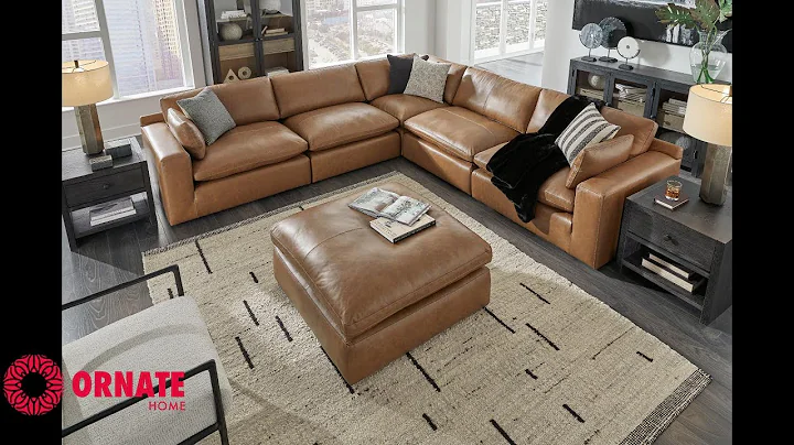 30901 Emilia Leather Sectional Collection by Ashley Furniture by Ornate Home