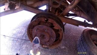 1981 K5 Blazer 4x4 Rear Brake Shoe Replacement