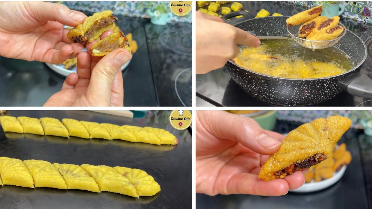 مقروض تونسي باللوز مهشهش يذوب ذوبان في الفم و شنوة سر التهشهيشة و علاش ما يتفتفتش في المقلاة