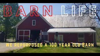 UPCYCLING a Barn. We turned our 100 year old barn into a pawn shop and an office.