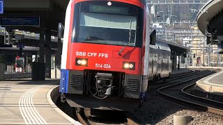 Zugverkehr in Zürich Oerlikon - RABe 511 mit S2 nach Flughafen und S24 nach Thayngen