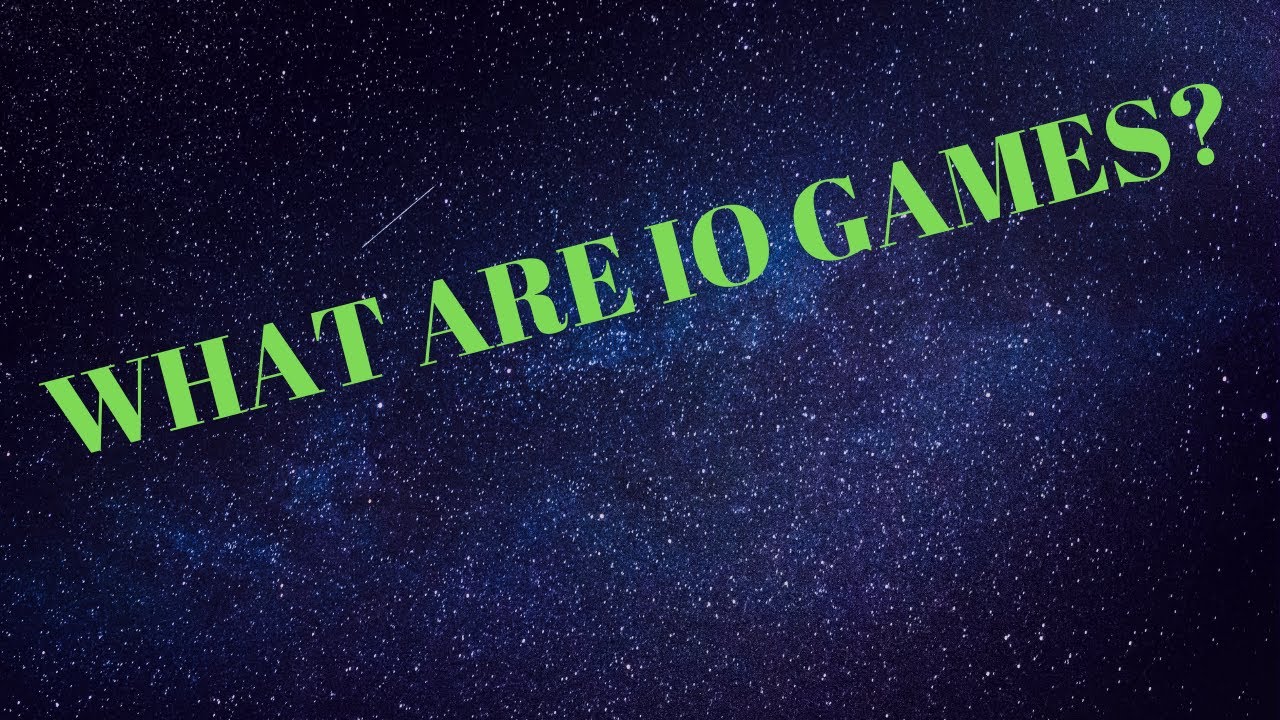 What are .io games?