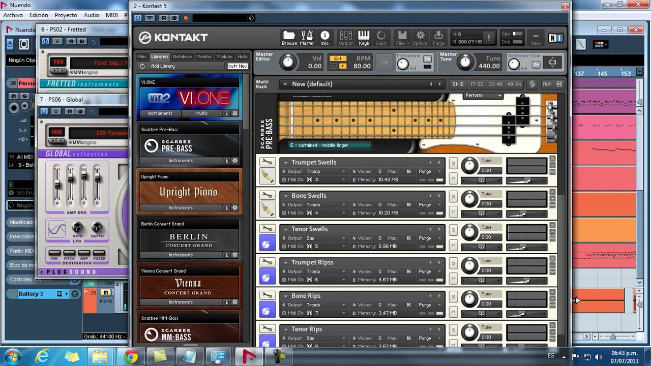 Latin en Kontakt samples de percusión YouTube
