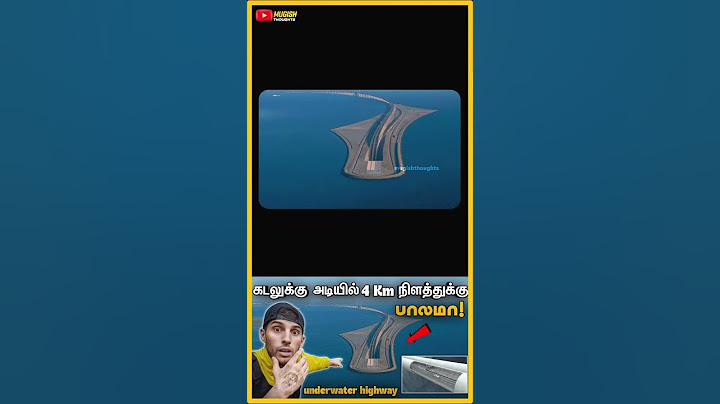 கடலுக்கு நடுவுல வித்தியாசமான tunnel ஆ? #facts  #mugishthoughts  #trending #bridge #airport #tunnel