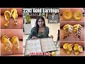 Tanishq Lightweight Daily Wear Gold Earrings Designs Rs.9000 Starts😍| Gold Earrings Designs & Price|
