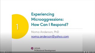 Experiencing Microaggressions: How Can I Respond? 2.2