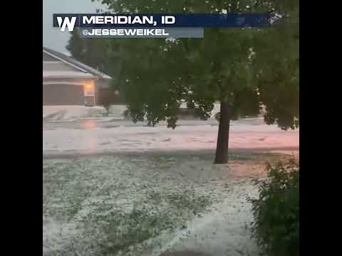 BIG TIME severe storm strikes Boise, ID area Friday!