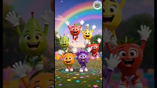 Learn Colors with Fruits 🌈🍎 #shorts #nurseryrhymes #learning #fruit #auuakids #trending #ai #viral