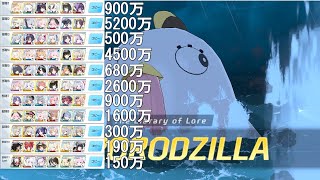 【ブルアカ】S81 総力戦 屋外・ペロロジラ Lunatic 11凸 49,641,489 私服セナ、温泉シグレ欠け