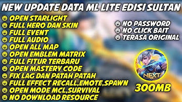Data ML Lite Full Event Edisi Bang Jago 300Mb Update Patch Yin | ML Lite | ML Lite Patch Terbaru